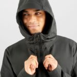Men's Full Zip Midlayer Jacket Outpeak Softshell Black - Image 4