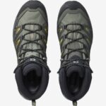 Men's Hiking Boots X Ultra 3 Wide Mid Gore-Gray-Black-Green Sulphur - Image 3