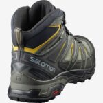 Men's Hiking Boots X Ultra 3 Wide Mid Gore-Gray-Black-Green Sulphur - Image 4