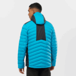 Men's Hooded Down Jacket Essential Xwarm Down Barrier Reef-Black - Image 2