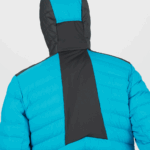 Men's Hooded Down Jacket Essential Xwarm Down Barrier Reef-Black - Image 4