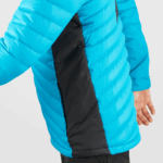 Men's Hooded Down Jacket Essential Xwarm Down Barrier Reef-Black - Image 6