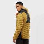 Men's Hooded Down Jacket Essential Xwarm Down Cumin-Black - Image 2