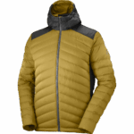 Men's Hooded Down Jacket Essential Xwarm Down Cumin-Black - Image 9