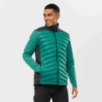 Men's Hooded Down Jacket Essential Xwarm Down Pacific-Black