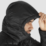 Men's Hooded Down Jacket Outline Down Black - Image 5