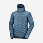 Men's Hooded Down Jacket Outline Down Mallard Blue