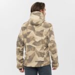 Men's Insulated Hooded Jacket Brilliant Roasted Cashew-Ao-Ebony - Image 3