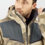 Men's Insulated Hooded Jacket Brilliant Roasted Cashew-Ao-Ebony - Image 5