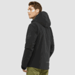 Men's Insulated Hooded Jacket Highland Black-Ebony - Image 2