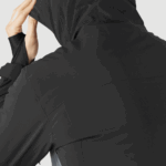 Men's Insulated Hooded Jacket Highland Black-Ebony - Image 3