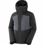 Men's Insulated Hooded Jacket Highland Black-Ebony - Image 6