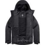 Men's Insulated Hooded Jacket Highland Black-Ebony - Image 7