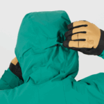 Men's Insulated Hooded Jacket Highland Pacific-Ebony - Image 3