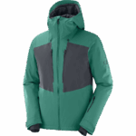 Men's Insulated Hooded Jacket Highland Pacific-Ebony - Image 8