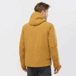 Men's Insulated Hooded Jacket Untracked Bronze Brown-Cumin-Heather - Image 2