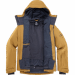 Men's Insulated Hooded Jacket Untracked Bronze Brown-Cumin-Heather - Image 5