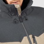 Men's Insulated Hooded Jacket Untracked Cashew-Plaza Taupe-Heather - Image 4