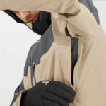 Men's Insulated Hooded Jacket Untracked Cashew-Plaza Taupe-Heather - Image 6