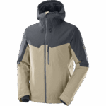 Men's Insulated Hooded Jacket Untracked Cashew-Plaza Taupe-Heather - Image 8
