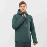 Men's Insulated Hooded Jacket Untracked Green Gables-Pacific
