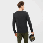 Men's Long Sleeve T-Shirt Essential Black - Image 2