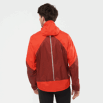Men's Shell Jacket Bonatti Waterproof Fiery Red-Cabernet - Image 2