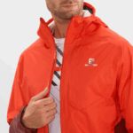 Men's Shell Jacket Bonatti Waterproof Fiery Red-Cabernet - Image 6