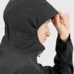 Men's Shell Jacket Essential Waterproof 2.5L Black - Image 3
