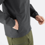 Men's Shell Jacket Essential Waterproof 2.5L Black - Image 5