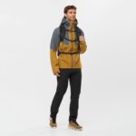 Men's Shell Jacket Outline Gore-Tex Hybrid Ebony-Bronze Brown - Image 11