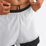 Men's Shorts Cross 2In1 Black-White - Image 4