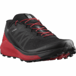 Men's Trail Running Shoes Sense Ride 4 Black-Goji Berry-Phantom - Image 2