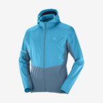 Men's Wind Jacket Hoodie Agile Wind Barrier Reef-Mallard Blue