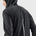 Men's Wind Jacket Hoodie Bonatti Cross Wind Black - Image 4