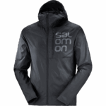 Men's Wind Jacket Hoodie Bonatti Cross Wind Black - Image 8