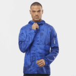 Men's Wind Jacket Hoodie Bonatti Cross Wind Nautical Blue-Ao-Navy Peony