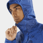 Men's Wind Jacket Hoodie Bonatti Cross Wind Nautical Blue-Ao-Navy Peony - Image 3
