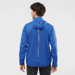 Men's Wind Jacket Hoodie Bonatti Cross Wind Nautical Blue-White - Image 2
