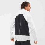 Men's Wind Jacket Hoodie Bonatti Cross Wind White-Black - Image 2