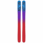 Unisex All-Mountain Skis Qst Blank Illusion Blue-Red-Process Blue - Image 3