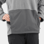 Unisex Half Zip Midlayer Outlife Polartec Halz Zip Mid Grey - Image 4