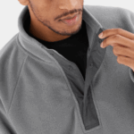 Unisex Half Zip Midlayer Outlife Polartec Halz Zip Mid Grey - Image 8