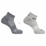 Unisex Socks Evasion Ankle 2-Pack Light Grey Heather-Grey