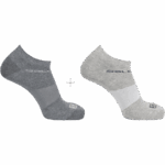 Unisex Socks Festival 2-Pack Light Grey Heather-Grey