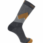 Unisex Socks Outline Crew 2-Pack Dark Grey-Cumin - Image 3