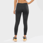 Women's 5/6 Tights Cross Run 25'' Black - Image 2