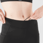 Women's 5/6 Tights Cross Run 25'' Black - Image 3