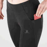 Women's 5/6 Tights Cross Run 25'' Black - Image 4