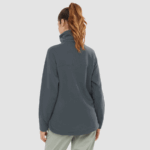 Women's Crewneck Pullover Essential Cosy Fleece Ebony - Image 2